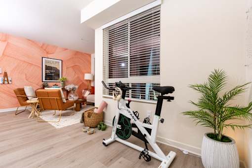 A Room With a Stationary Bike at North Grove, Riverside, CA, 92501