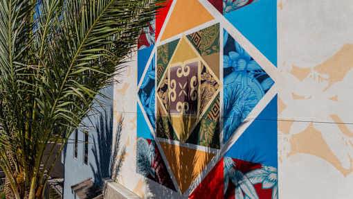 A Mural On a Wall at North Grove, California, 92501