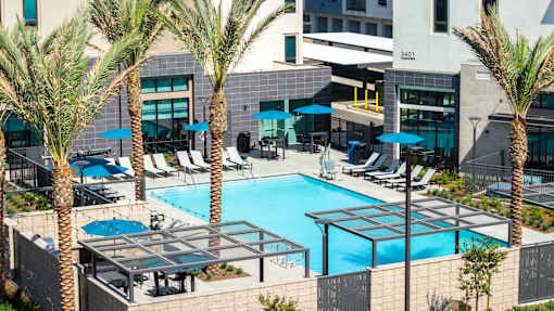 Pool With Relaxing Chairs at North Grove, Riverside, 92501