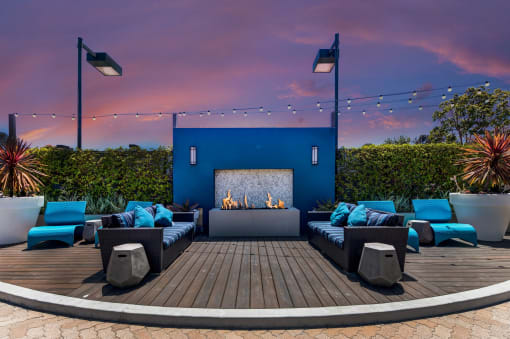 Outdoor seating area at Pointe Niguel, Laguna Niguel, 92677
