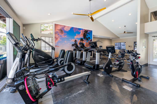 Fitness center at Pointe Niguel, Laguna Niguel, California