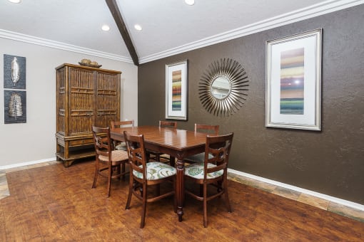 Table in clubroom at Ridgecrest, Lake Forest, 92630