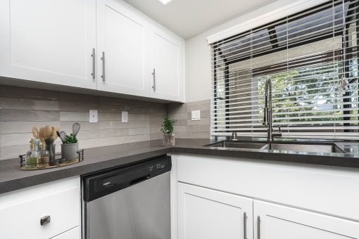 Kitchen with bay window at Ridgecrest, Lake Forest, 92630
