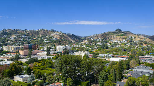 A cityscape View at Skyview Sunset, California