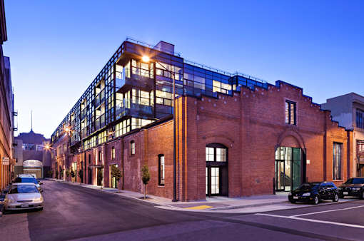 Street View In Night at Arc Light, San Francisco, CA