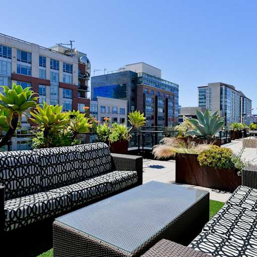 Outdoor Patio at Arc Light, San Francisco California