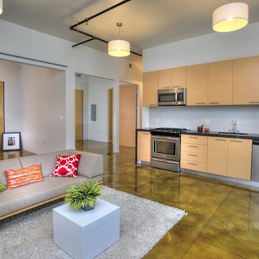 Living Room With Kitchen at Arc Light, San Francisco, 94107