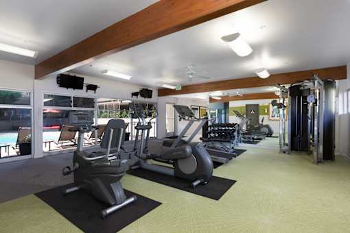 Fitness Center With Modern Equipment at Palo Alto Place, Palo Alto, CA, California, 94306