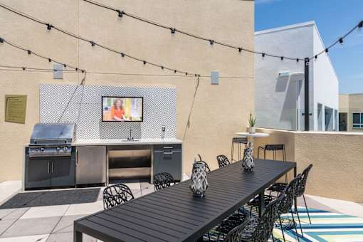 Outdoor Patio And Grill at Rize Irvine, California, 92614