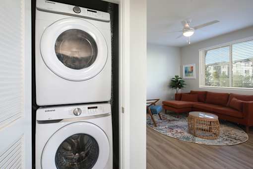 In unit washer and dryer