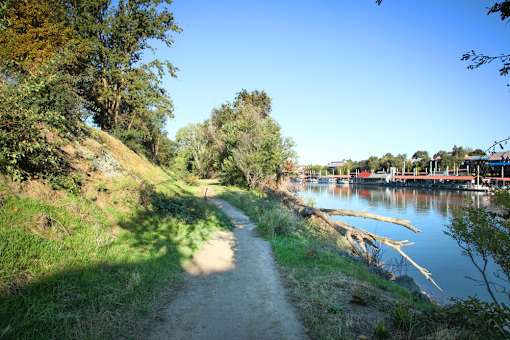 Walking trail near the community