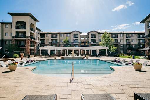 A large swimming pool  at Terracina, Broomfield, CO