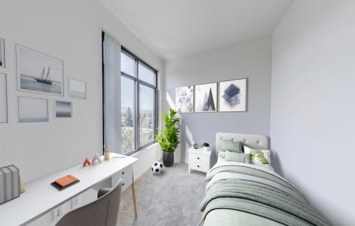 furnished kids bedroom at Vendome Place, San Jose, CA