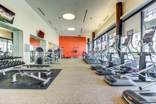 Mission Bay San Francisco CA Apartments - Venue - Sares-Regis - Large Fitness Center with Exercise Equipment