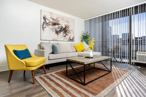 Living Room at Vera Cortez Hill, San Diego, California