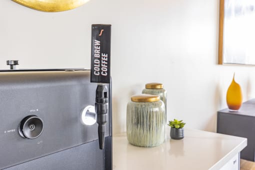 Cold brew coffee on tap at Waterford RiNo, Denver