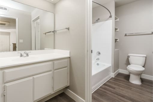 Apartments in Thousand Oaks, CA for Rent - Westlake Canyon - Bathroom with Toilet, Vanity, and Full Shower/Bath