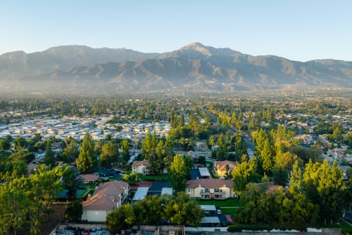 Aerial view  at Woodbend, Alta Loma, California