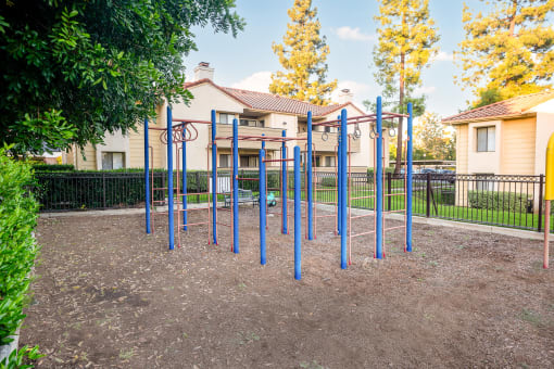 Children's play area at Woodbend, Alta Loma, California