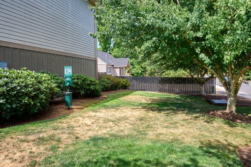 Backyard at Monroe Avenue Apartments, Salem, OR