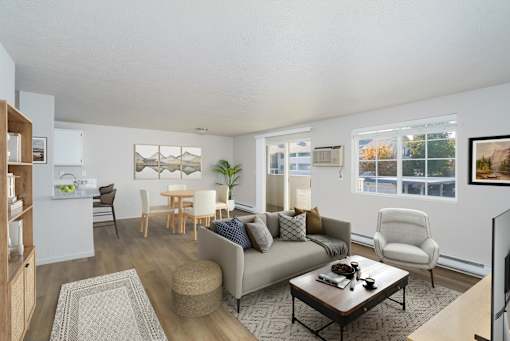 Modern Living Room at Ironwood Apartments, Coeur d'Alene, 83814