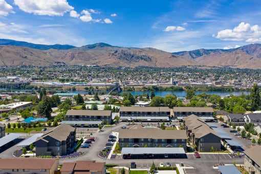 Drone Exterior View at Rylee Ann Apartments, East Wenatchee, Washington