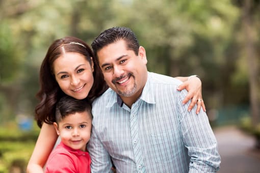 Happy-latin-family at Rylee Ann Apartments, East Wenatchee, WA