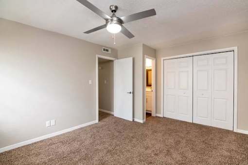Bedroom With Closets at Cleo Apartments, Athens, AL