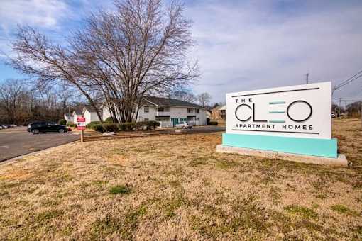 Monument Sign at Cleo Apartments, Alabama, 35611