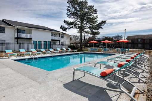 Extensive Resort Inspired Pool Deck at Cleo Apartments, Athens