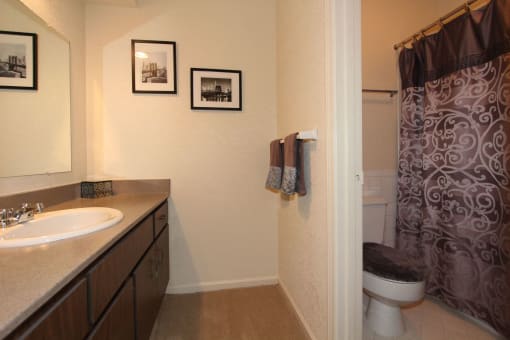 Furnished Bathroom at Willow Creek, Missouri, 64114