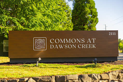 Property Signage at Commons at Dawson Creek Apartments, Hillsboro, OR