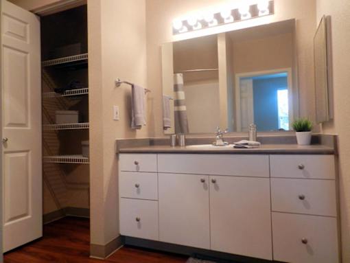 Vanity Lights at Commons at Verandas in Tanasbourne Apartments, Hillsboro