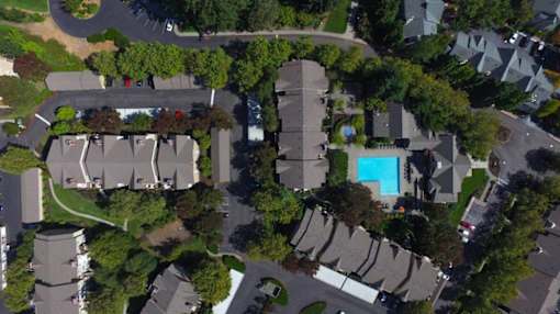 Aerial View at Commons at Verandas in Tanasbourne Apartments, Oregon