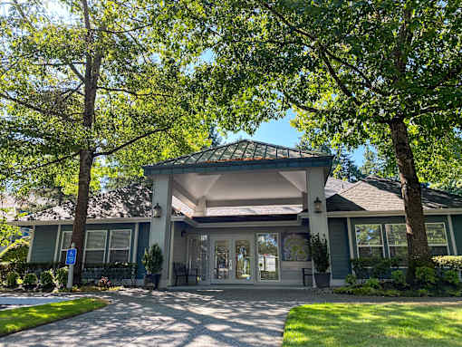 Front Entrance at Commons at Creekside Apartments, Hillsboro, 97123