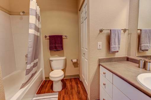 Large Bathroom at Commons at Verandas in Tanasbourne Apartments, Oregon