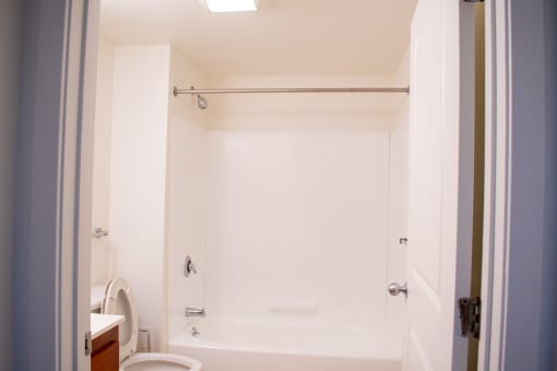 this is a photo of the bathroom in a 1 bedroom apartment at deer hill apartments in c