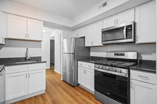 kitchen with stainless steel appliances