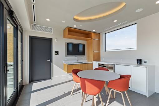 The Stanton rooftop clubroom and entertainment center
