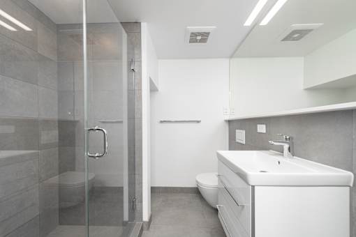 a renovated bathroom
