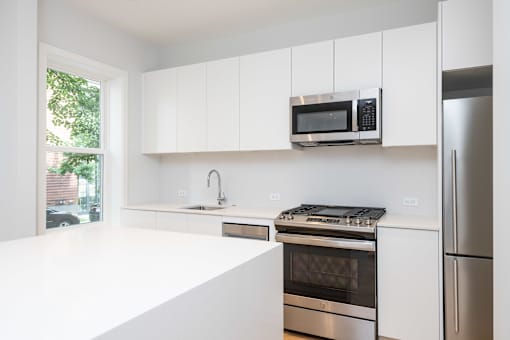 renovated apartment kitchen