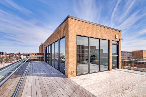 The Stanton rooftop yoga deck