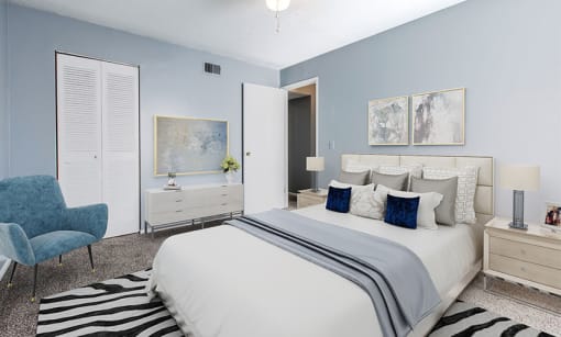 bedroom with furniture