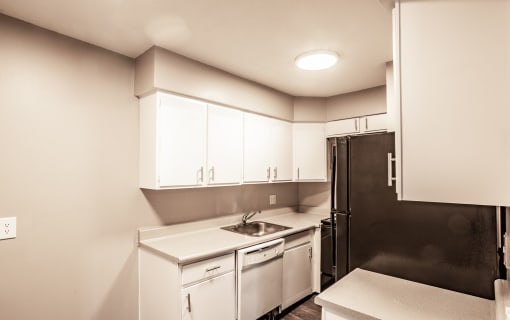 Kitchen with spacious cabinetry