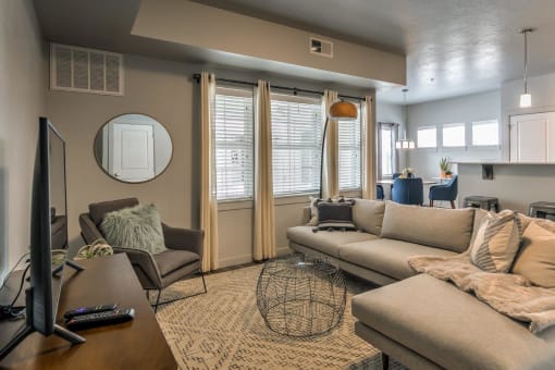 Prelude at Paramount Apartments Model Living Room