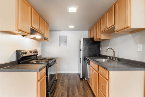 Luxe at Meridian Apartments Kitchen