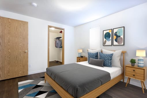 GoGo West Apartments Model Bedroom