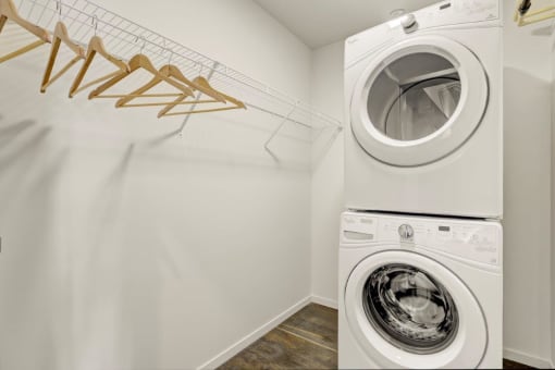 Sparc Apartments Closet and Washer and Dryer