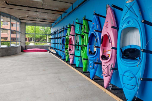Boathouse Apartments Kayak Racks
