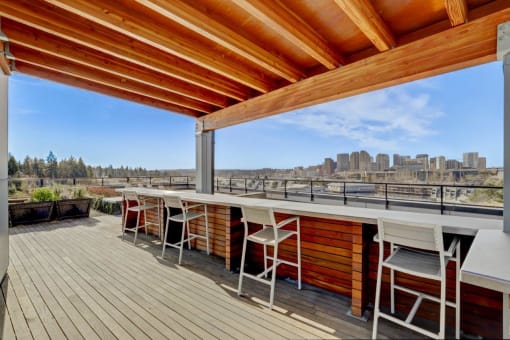 Sparc Apartments Rooftop Seating Area